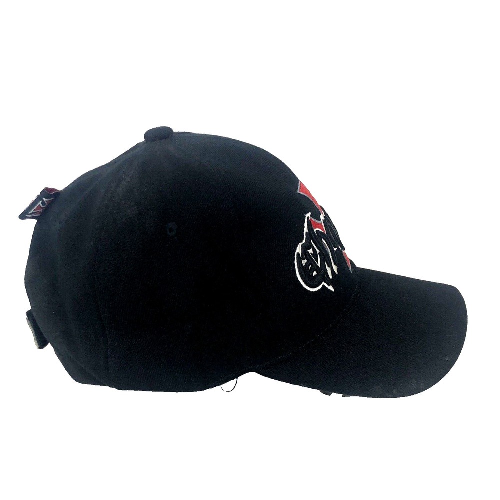 LA Choppers Strapback Hat Black Red Cross Embroidered Cap Los Angeles County - Picture 4 of 7